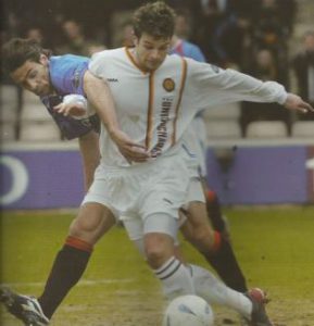 Steven Craig in action versus Rangers