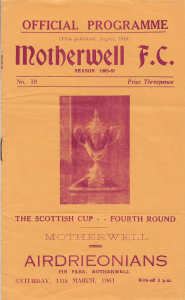 Airdrieonians Programme