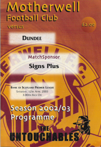 Programme Cover