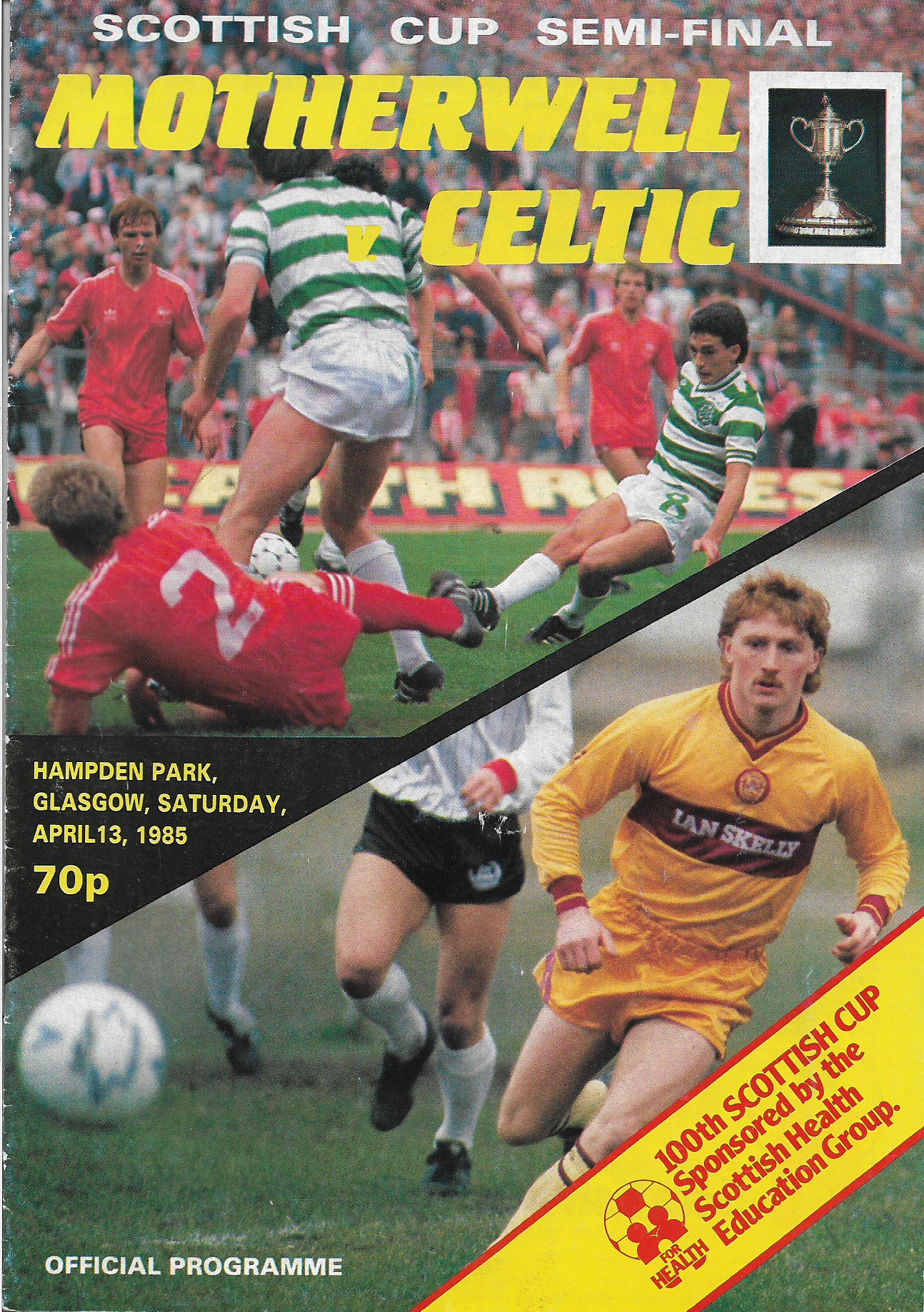 Programme Cover versus Celtic - Scottish Cup Semi-Final