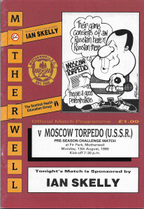 Programme Cover versus Moscow Torpedo