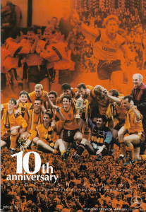 Programme Cover versus 1991 Legends - 10th Anniversary Scottish Cup Win