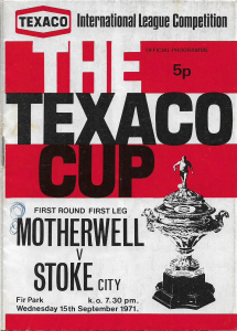 Programme Cover versus Stoke City