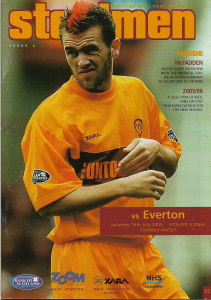Programme Cover versus Everton