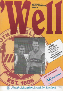 Programme Cover