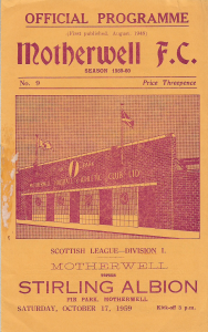 Stirling Albion Programme Cover