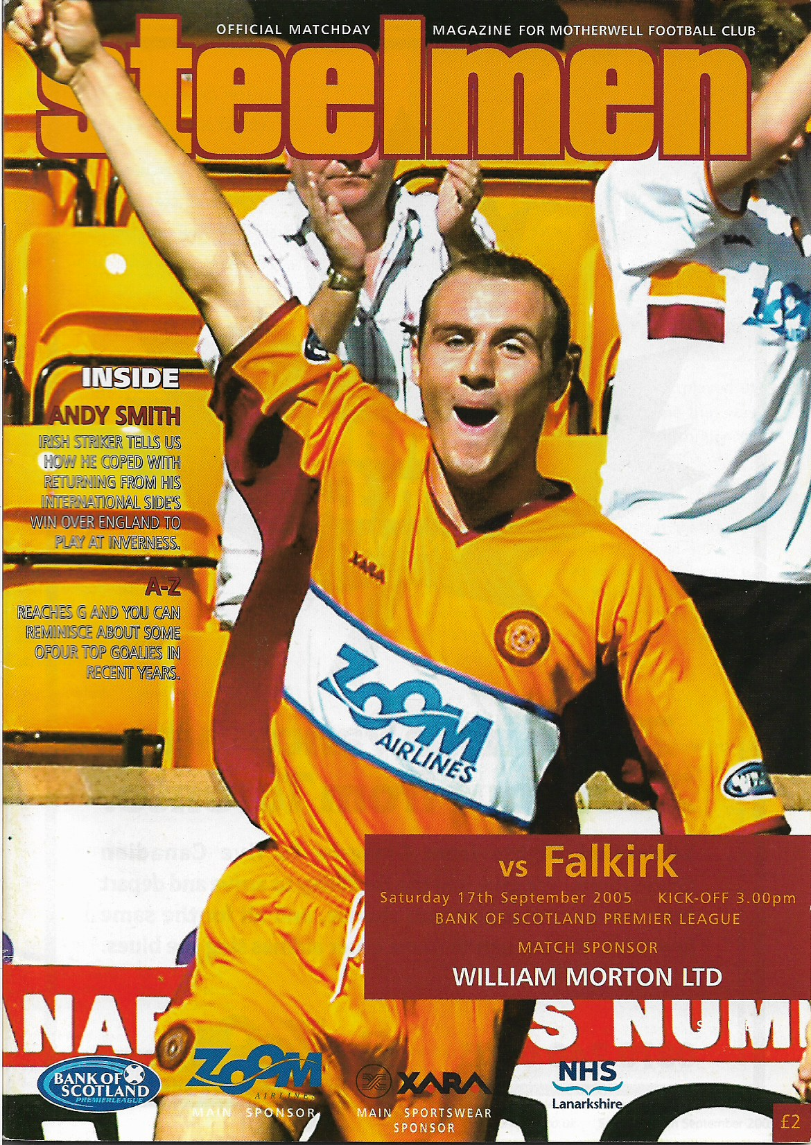 Programme Cover versus Falkirk