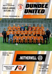 Programme Cover vs Dundee United