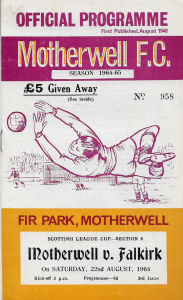 Programme Cover versus Falkirk