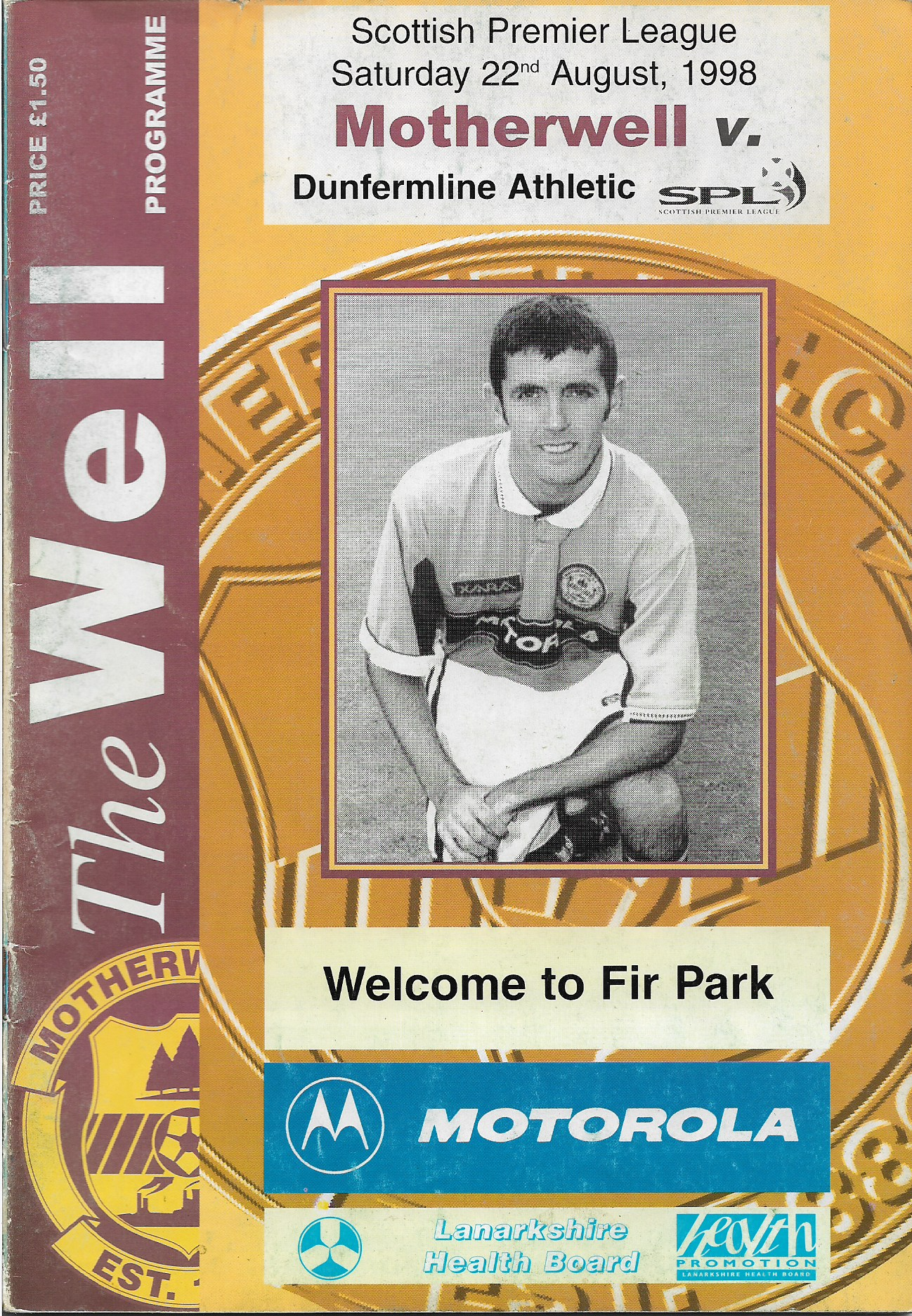 Programme Cover versus Dunfermline Athletic