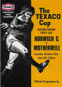Programme Cover versus Norwich City