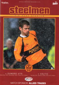 Programme Cover versus Dundee United and Celtic - Double Issue