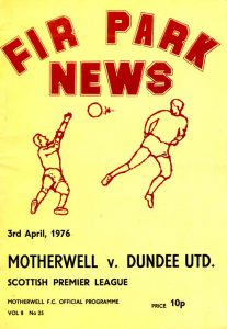 Programme Cover versus Dundee United