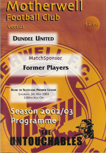 Programme Cover