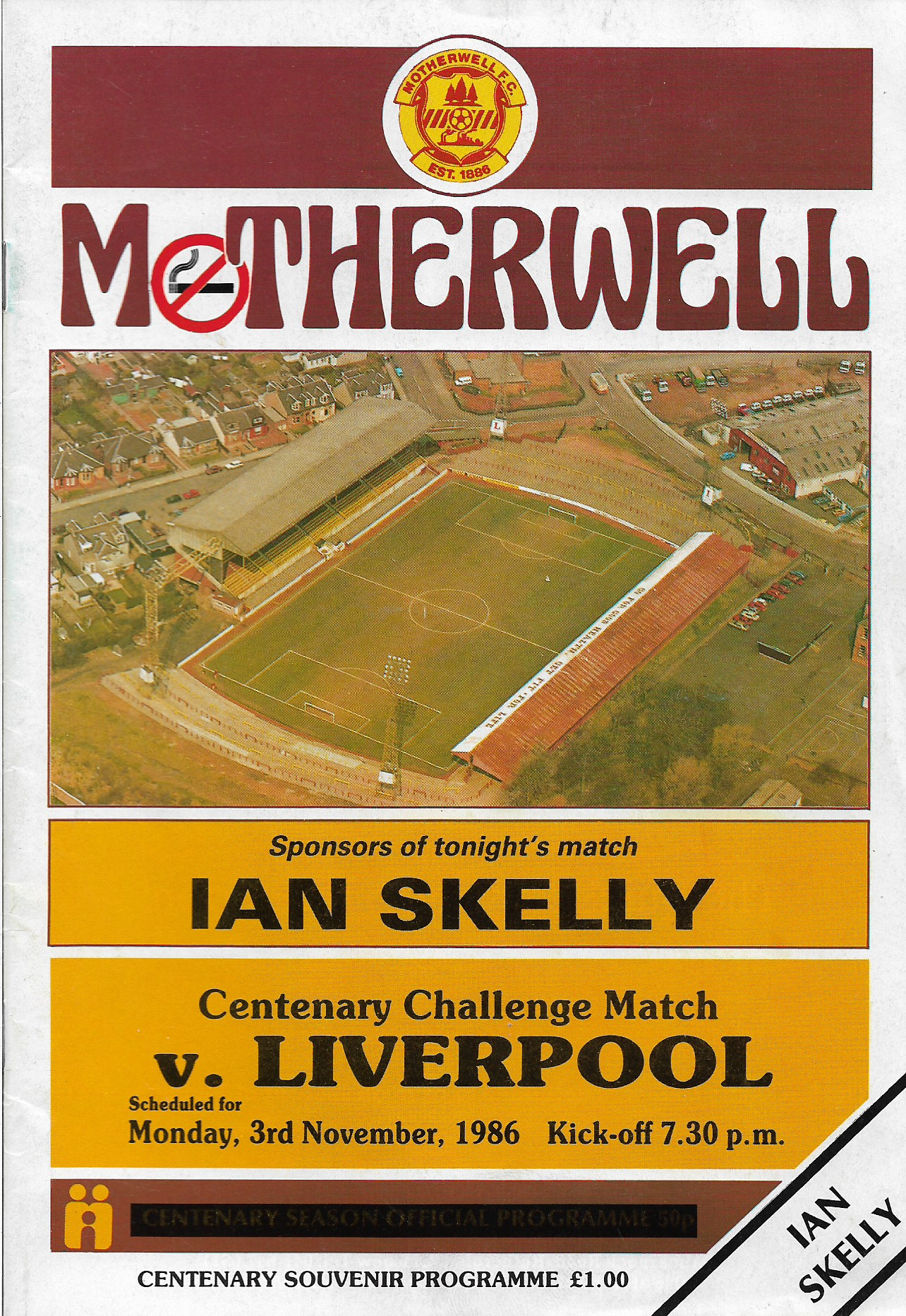 Programme Cover versus Liverpool