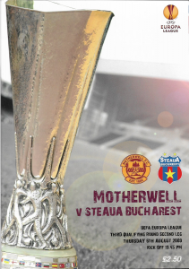 Programme Cover versus Steaua Bucharest