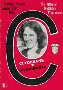 Programme Cover versus Clydebank