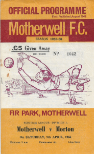 Programme Cover versus Morton