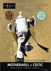 Programme Cover versus Celtic - Scottish Cup Final 2011