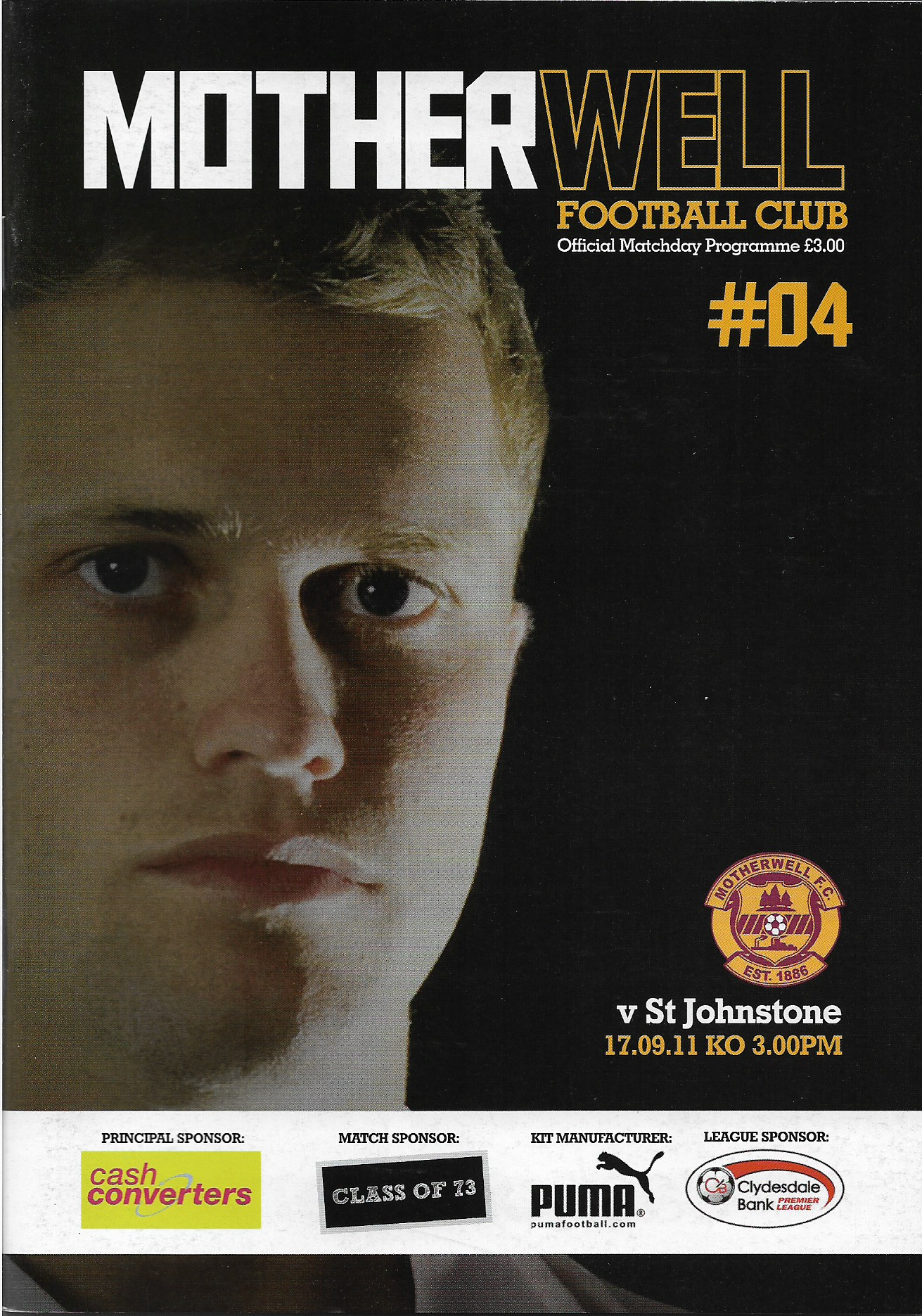 Programme Cover - 2011/12