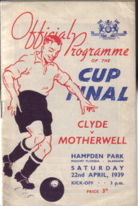 1939 Scottish Cup Final Programme - Motherwell vs Clyde