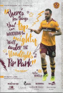 versus Celtic Programme Cover