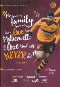 Versus Ross County Programme Cover