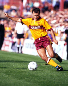 Davie Cooper in action against Dundee - September 1989