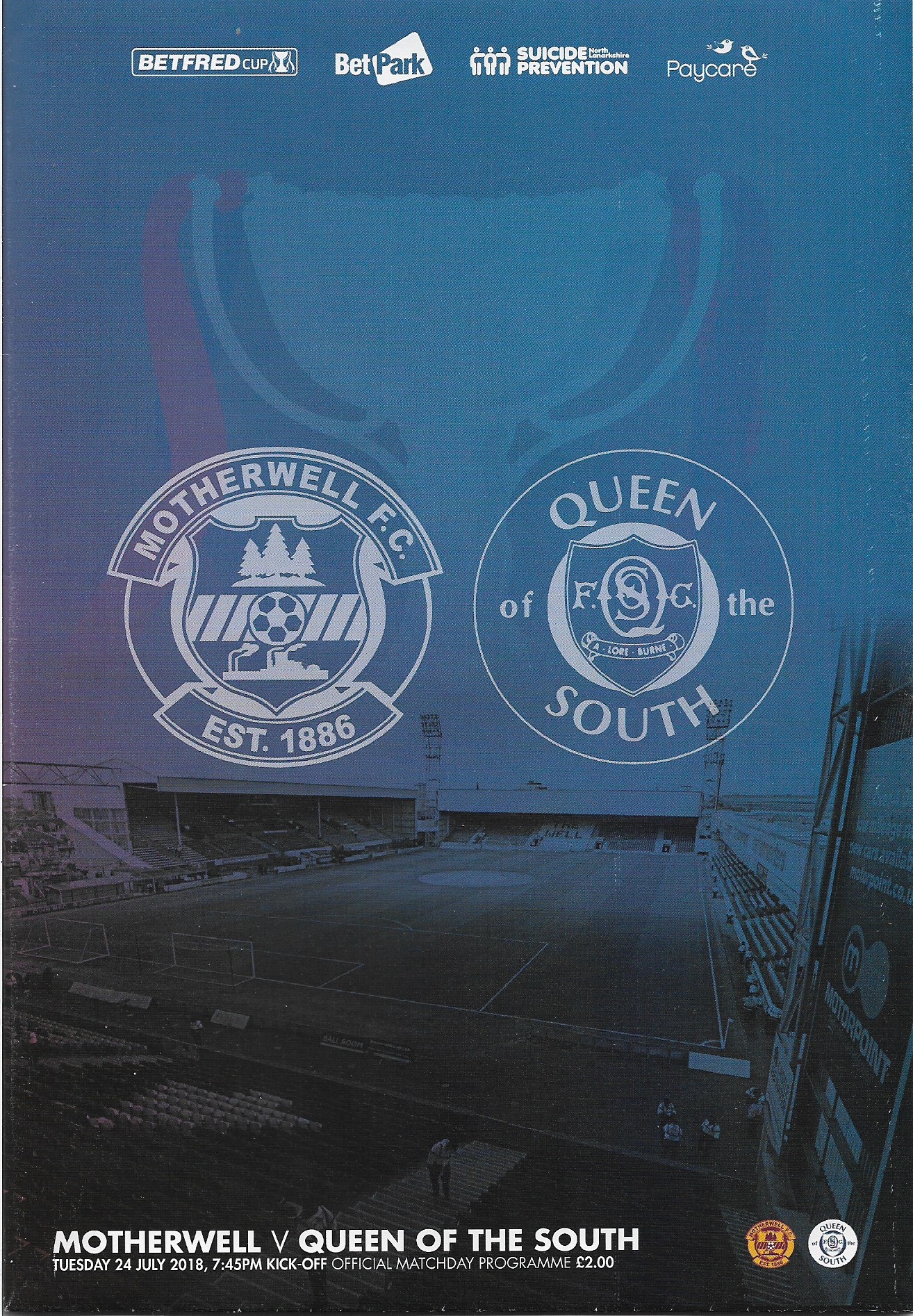 versus Queen of the South Programme Cover