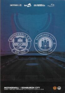 versus Edinburgh City Programme Cover