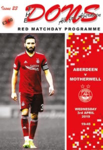 versus Aberdeen Programme Cover