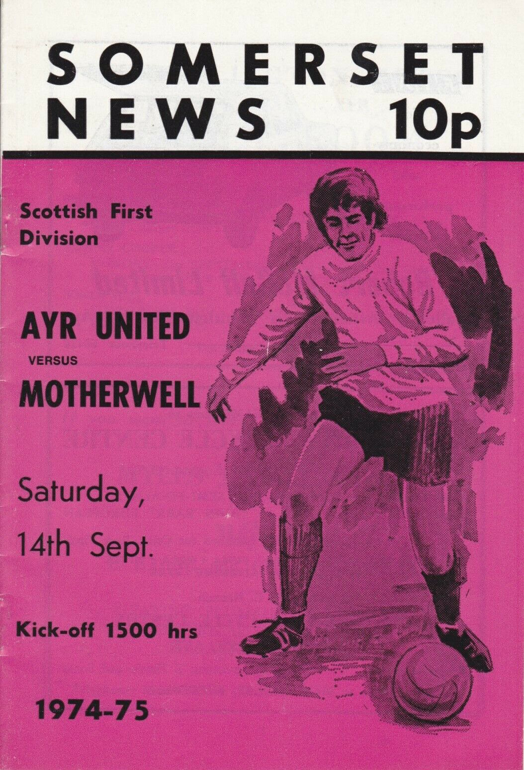 versus Ayr United Programme Cover