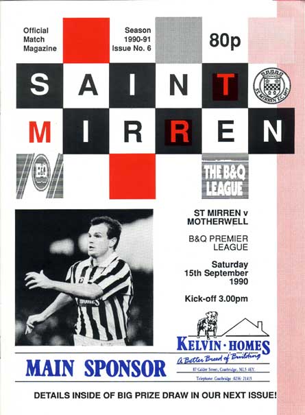 versus St Mirren Programme Cover