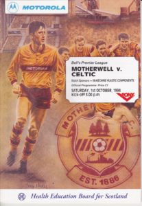 versus Celtic Programme Cover