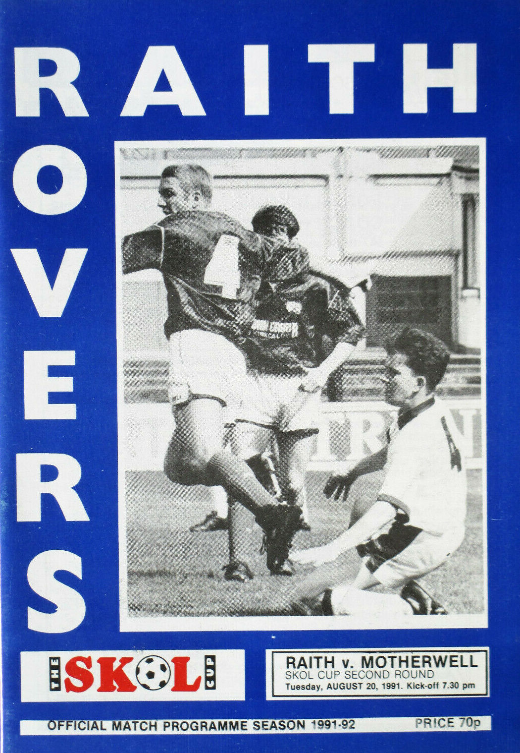 versus Raith Rovers Programme Cover