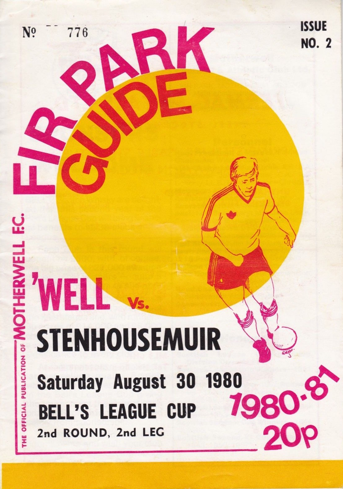 versus Stenhousemuir Programme Cover
