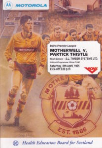 versus Partick Thistle Programme Cover
