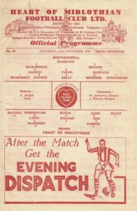 versus Hearts Programme Cover