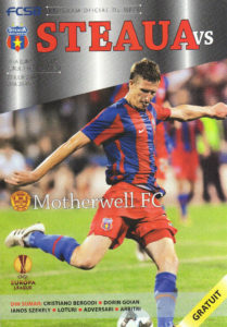 versus Steaua Bucharest Programme Cover
