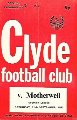 versus Clyde Programme Cover