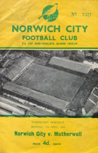 versus Norwich City Programme Cover