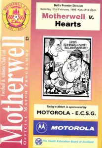 versus Hearts Programme Cover