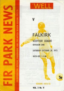 versus Falkirk Programme Cover