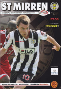 versus St Mirren Programme Cover