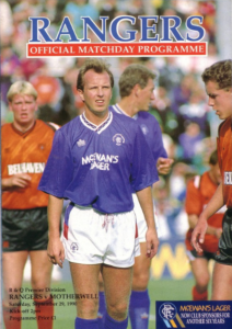 versus Rangers Programme Cover