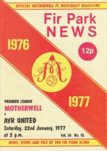 versus Ayr United Programme Cover