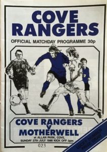versus Cove Rangers Programme Cover