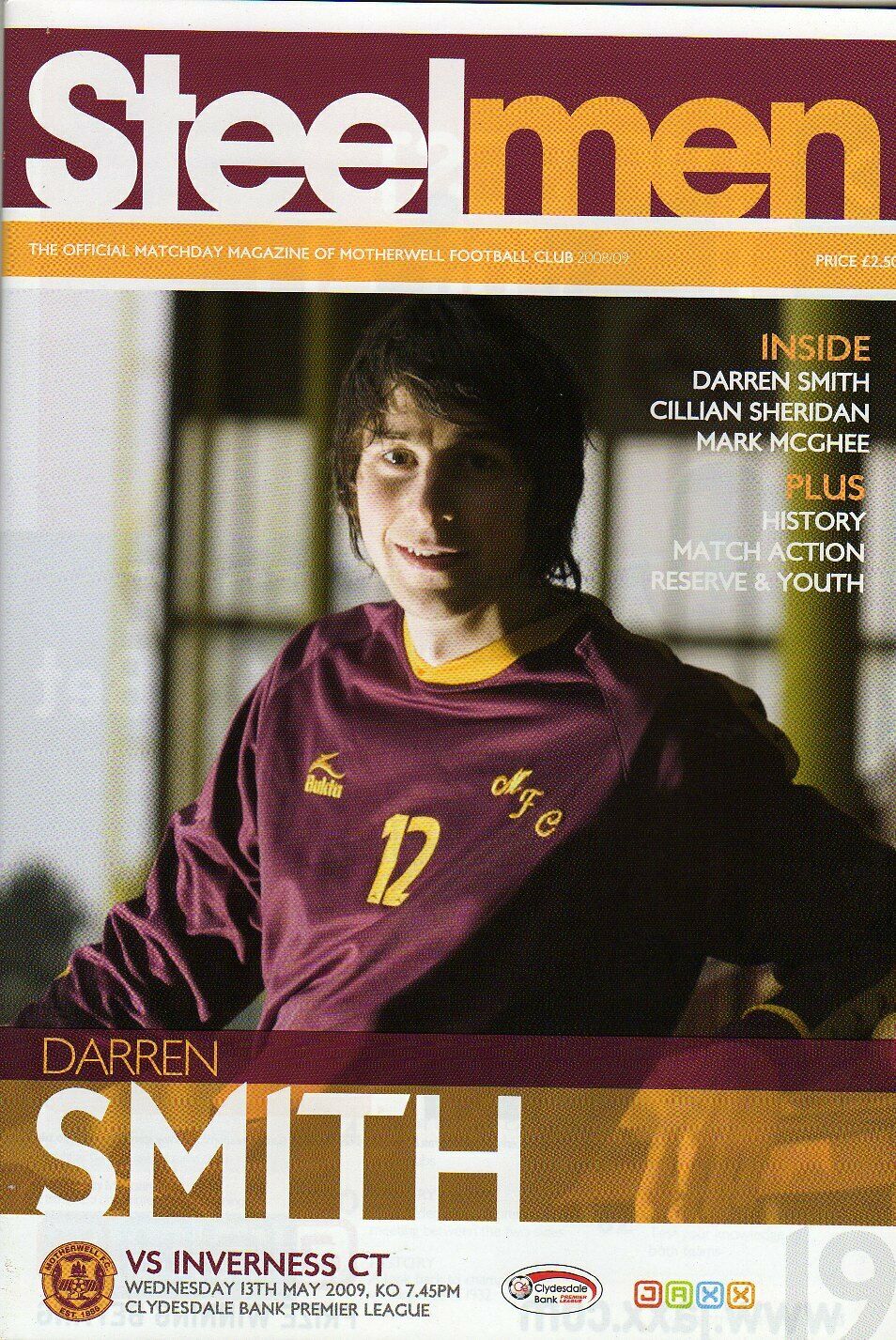 versus Inverness CT Programme Cover