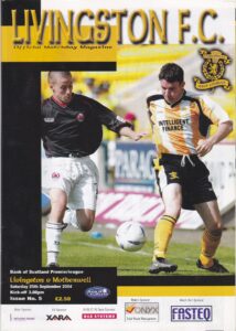 versus Livingston Programme Cover