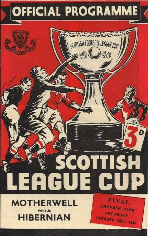 1950 Scottish League Cup Final Programme versus Hibernian